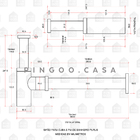 Sifão Para Cuba E Pia De Banheiro Quadrado Purus Pingoo.casa