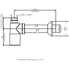 Sifão Para Lavatório 1xdn40 30 Cm Preto Fosco