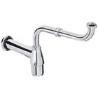 Sifão para Lavatórios articulado cromado Metal 1" 1.1/2" 14cm Esteves