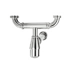 Sifão para Pias de Cozinha Rígido cromado  Metal 1.1/2" 1.1/2" ou 2" 30cm Esteves