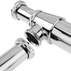 Sifão Pia Cozinha Americana Metal Cromado  1.1/2 X 2'' Pol.