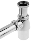 Sifão Pia Cozinha Americana Metal Cromado  1.1/2 X 2'' Pol.