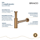 Sifão Rose Escovado