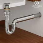 Sifão Sanfonado + Engate Flexível 40cm + Válvula Lavatório Co