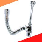 Sifão Sanfonado C/copo Flexível Universal Plastico Cromado Pa