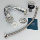 Sifão Sanfonado Cromado Engate Mangueira Flexível Inox 40cm V