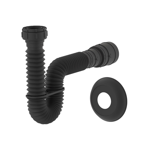 Sifão Sanfonado Extensível Censi 74cm Preto Fosco - Único
