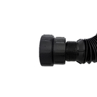 Sifão Sanfonado Extensível Universal Tubo Preto Fosco 65cm