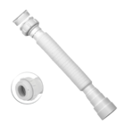 Sifão Sanfonado Extensivo Universal Branco - Pia Cuba Tanque