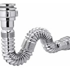 Sifão Sanfonado Flexível Cromado Pia Banheiro Tubo Ajustável