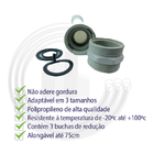 Sifão Sanfonado Flexível Tubo Extensivo 75cm Metasul