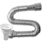 Sifão Sanfonado Multiuso 72cm Metalizado Com Valvula