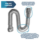 Sifão Sanfonado Multiuso 72cm Metalizado Roscado