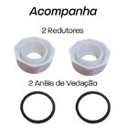 Sifão Sanfonado Multiuso Duplo 80cm Metalizado