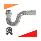 Sifão Sanfonado Pia Flexível Extensível Universal Cromado