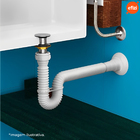 Sifão Sanfonado PVC Branco Fortlev