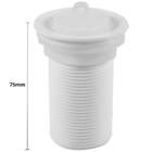 Sifão Sanfonado Universal 61cm Branco + Válvula De Lavatório