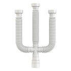 Sifão Tubo Extensível Universal Multiuso Triplo Pvc Branco