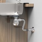 Sifão Tubo Extensivo C/copo E Canopla Blukit Cromado