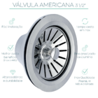 Sifao Universal Sanfonado Flexivel E Valvula 3 1/2 Americana