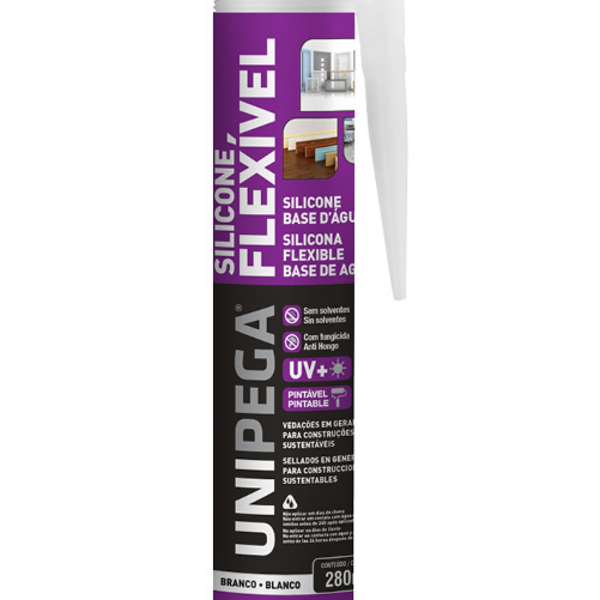 Silicone 400g Híbrido Flexível Base D'água Unipega - Unico