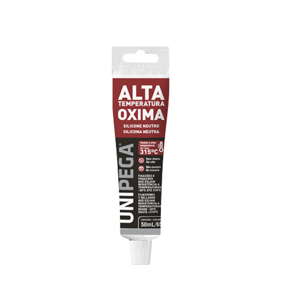 Silicone 50g Alta Temperatura Preto Unipega - Unico