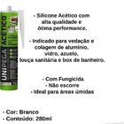 Silicone Acético 260g Unipega Branco