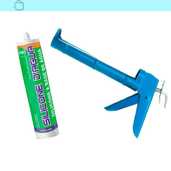 Silicone Dagua Acrilico Cartucho 450g Marrom E Aplicador