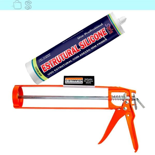 Silicone Estrutural Cinza Cartucho 400g Sbrix C/aplicador