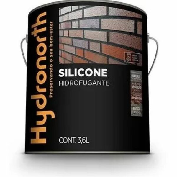 Silicone Hidrofugante Incolor 3,6 L Hydronorth Repele Agua
