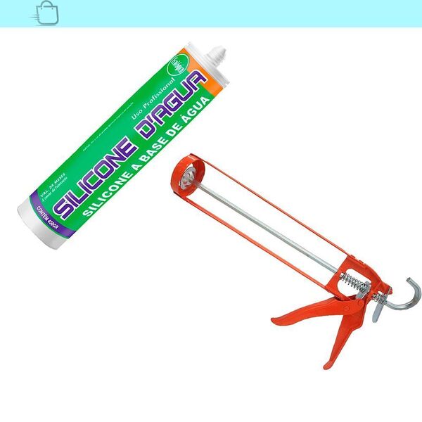 Silicone Marrom 450g Selante Acrílico Base Dágua C/aplicador