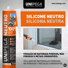 Silicone Neutro 280ml Unipega Branco