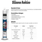 Silicone Preto Multiuso Acetico