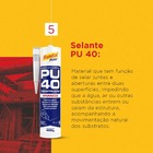 Silicone Vedante De Poliuretano Pu40 400g Branco