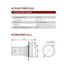 Sinaleiro Led 22mm 127/220vca Amarelo 10 Peças