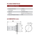 Sinaleiro Led Bicolor 22mm 220vca Verde/vermelho