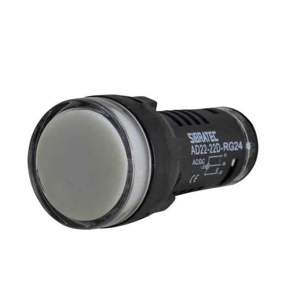 Sinaleiro Led Bicolor 22mm 24vca/vcc Verde/vermelho