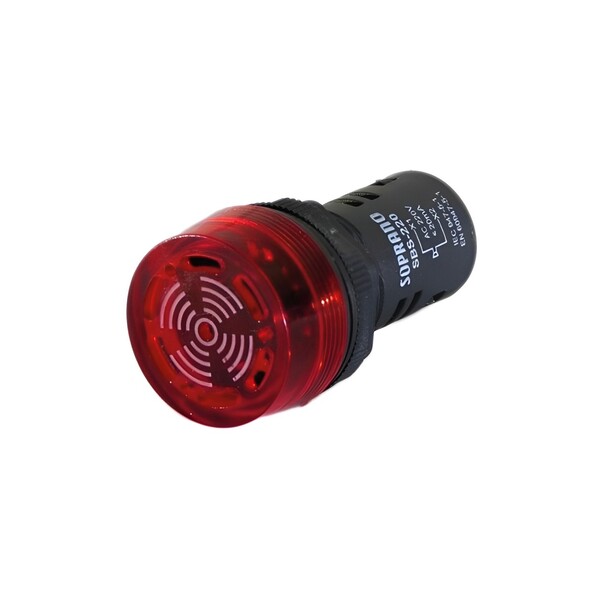 Sinaleiro Luminoso E Sonoro 220vca - Buzzer
