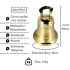 Sino Alça De Bronze Para Casa Chácara Sítio Capela 44x57 N9