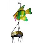 Sino Dos Ventos Relaxamento Forma De Peixe Verde Bandeira (si