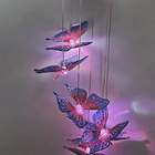 Sino Dos Ventos Solar Borboleta Led Libelula Jardim Decoraçao