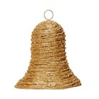 Sino Rattan Bambu Plástico Decoração Natalina 20 Cm Cor Ouro