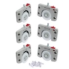 Sistema De Correr P/ Porta Grande Guarda Roupa Joelini 6 Und