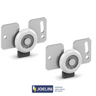 Sistema De Porta De Correr Rodinha Deslizante Armario Kit 1p