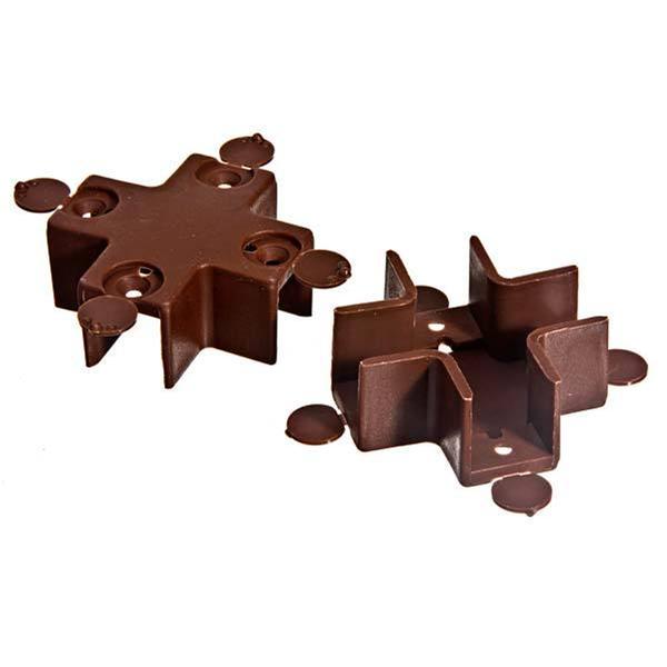 Sistema de União Para Chapas de Madeira de 18mm de Plástico Cruz Unefix