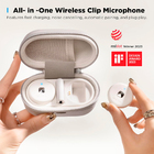 Sistema Microfone Lapela Boya Omic-u 2.4ghz Usb C Branco