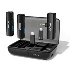 Sistema Microfone Sem Fio Boya Boyalink Wireless Dual Preto