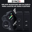 Sistema Microfone Sem Fio Synco G2a2 Lapela 2,4ghz Preto