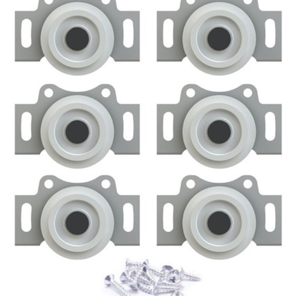 Sistema Porta Correr Deslizante - 6 Und Roldana Guarda Roupa