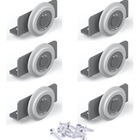 Sistema Porta Correr Fixação Por Baixo Kit C/6 Roldanas